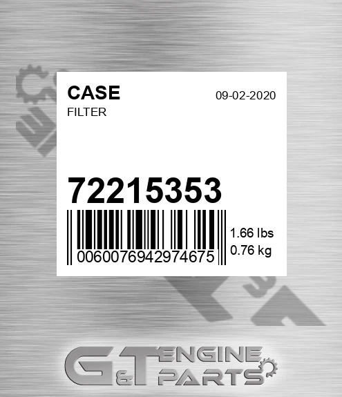 72215353 CASE Filter