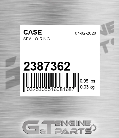 238-7362 Seal O-ring
