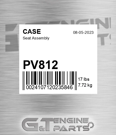 PV812 CASE Seat Assembly