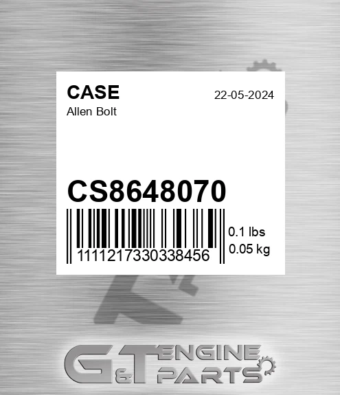 CS8648070 Allen Bolt