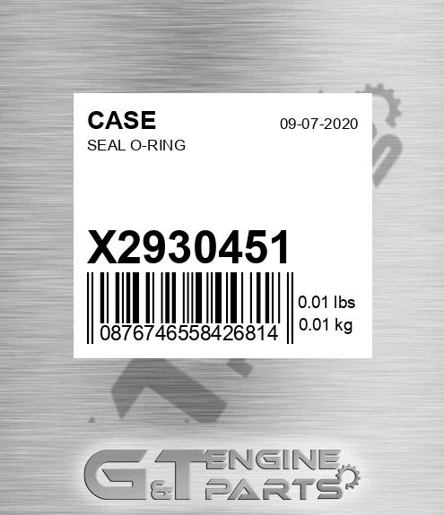 X2930451 Seal O-ring