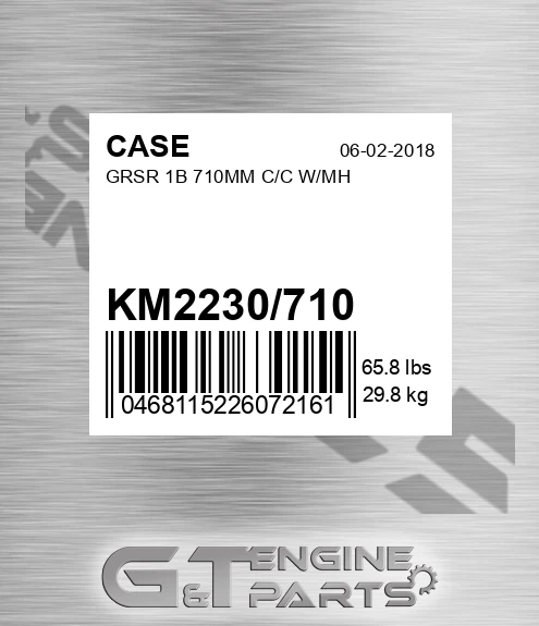 KM2230/710 Grsr 1b 710mm C/c W/mh