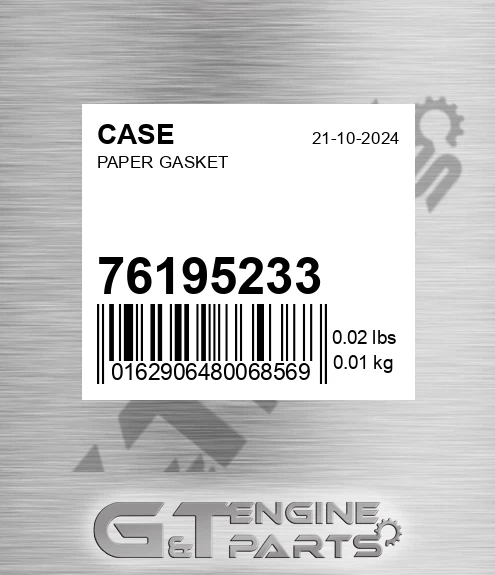 76195233 Paper Gasket