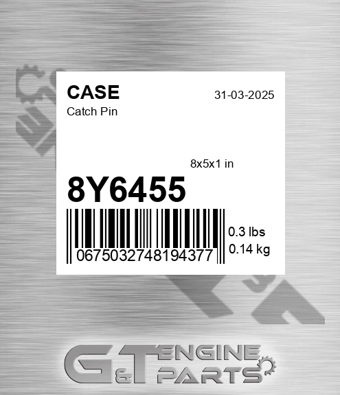 8Y6455 CASE Catch Pin