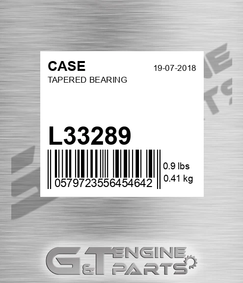 L33289 Tapered Bearing