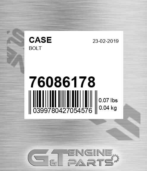 76086178 Bolt