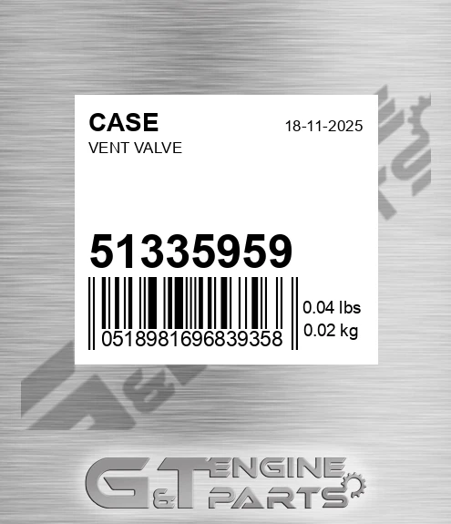 51335959 Vent Valve
