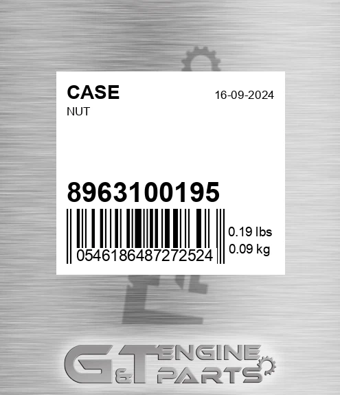 8963100195 CASE Nut