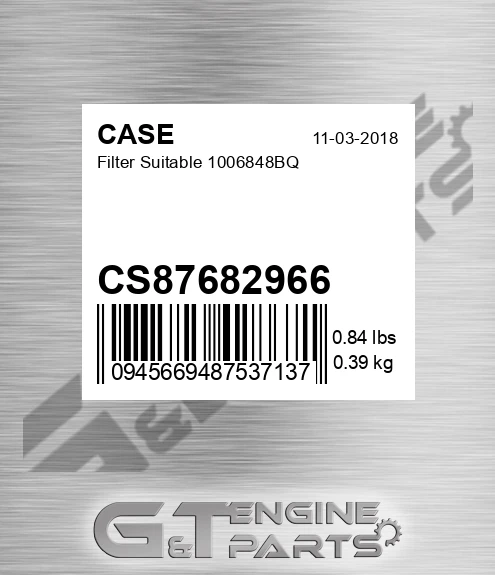 CS87682966 Filter Suitable 1006848bq