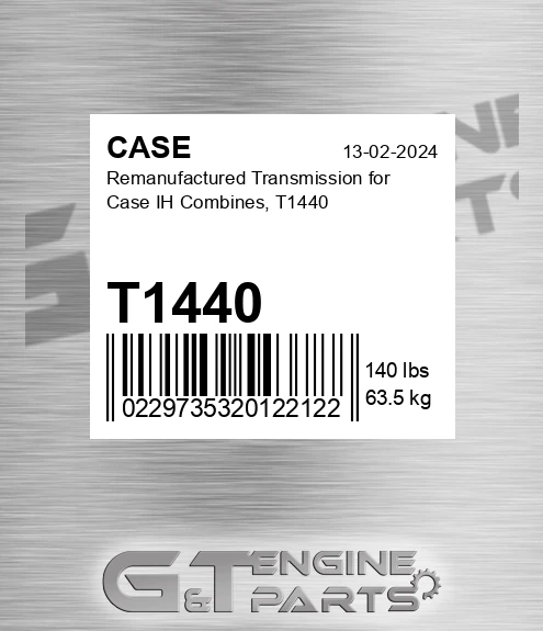 T1440 Remanufactured Transmission For Ih Combines,