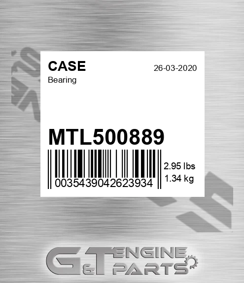 MTL500889 CASE Bearing
