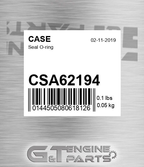 CSA62194 CASE Seal O-ring