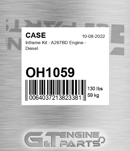 OH1059 Inframe Kit - A267bd Engine - Diesel