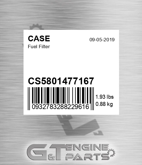 CS5801477167 CASE Fuel Filter