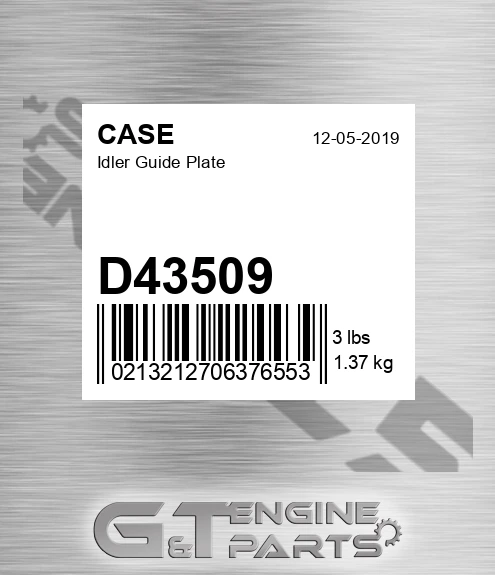 D43509 Idler Guide Plate