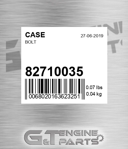 827-10035 Bolt