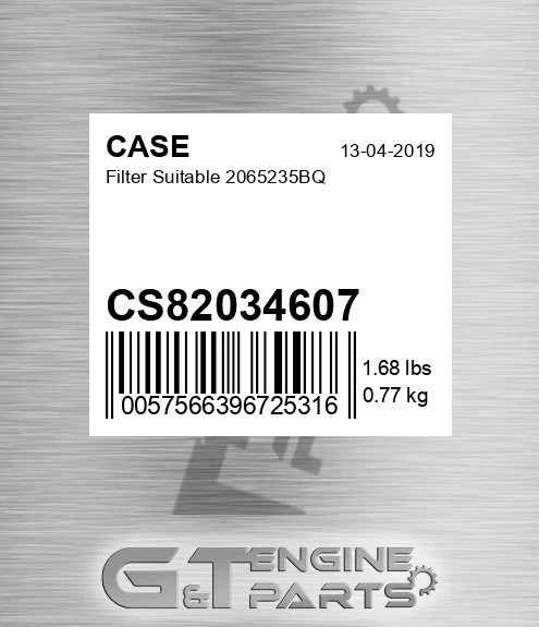 CS82034607 CASE Filter Suitable 2065235bq