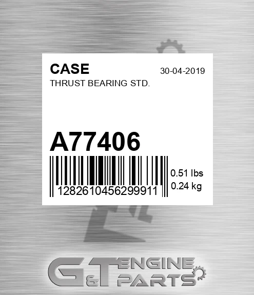 A77406 Thrust Bearing Std.