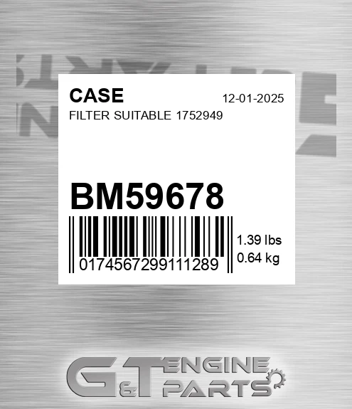 BM59678 Filter Suitable 1752949