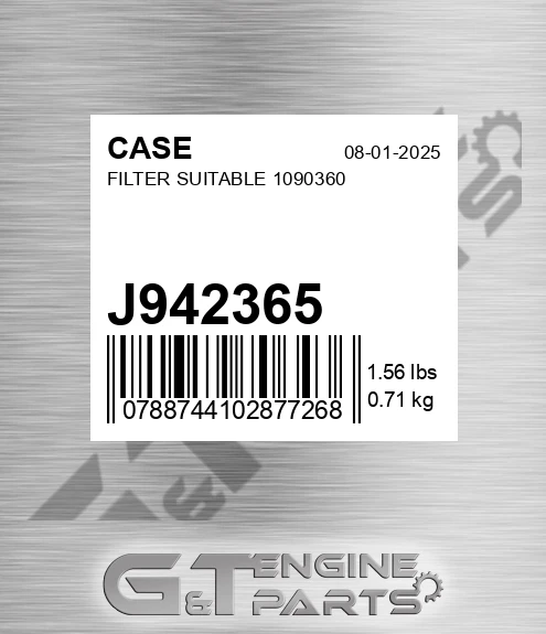 J942365 CASE Filter Suitable 1090360