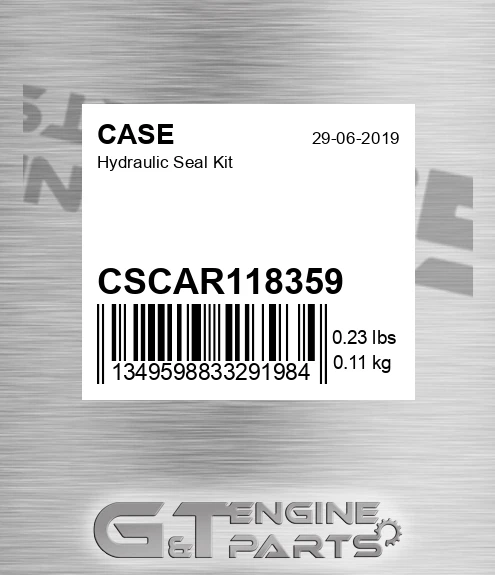 CSCAR118359 CASE Hydraulic Seal Kit