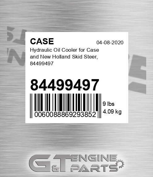84499497 Hydraulic Oil Cooler For And New Holland Skid Steer,