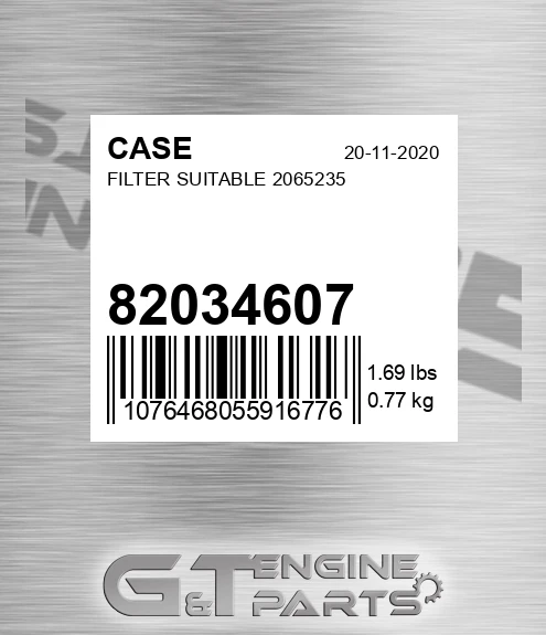 82034607 CASE Filter Suitable 2065235