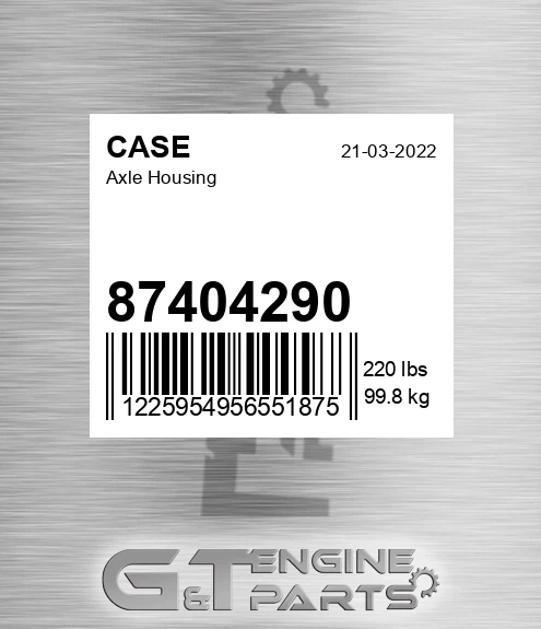 87404290 CASE Axle Housing