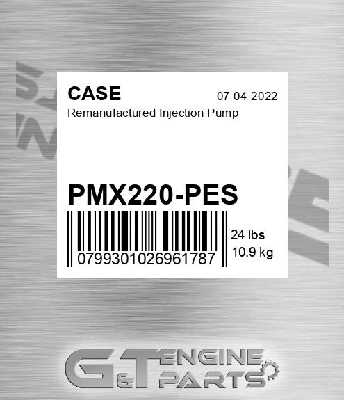 PMX220-PES Remanufactured Injection Pump