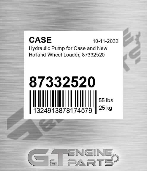 87332520 Hydraulic Pump For And New Holland Wheel Loader,