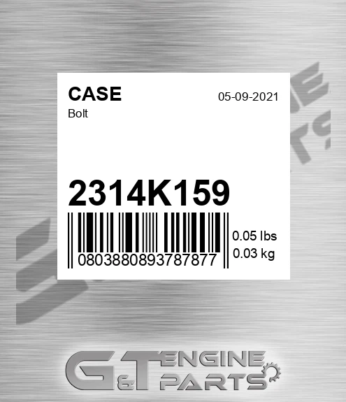 2314K159 Bolt