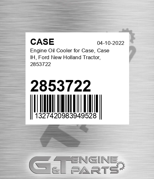 2853722 CASE Engine Oil Cooler For Case, Case Ih, Ford New Holland Tractor,