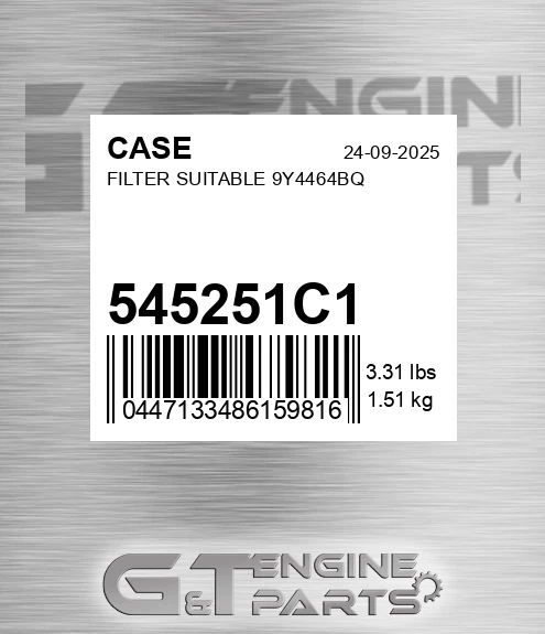 545251C1 Filter Suitable 9y4464bq