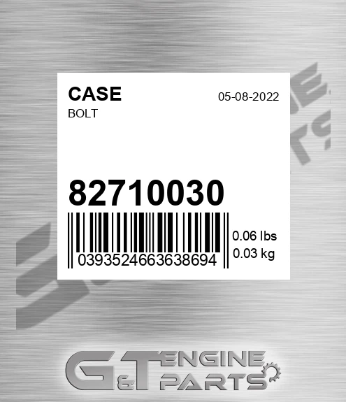 827-10030 Bolt