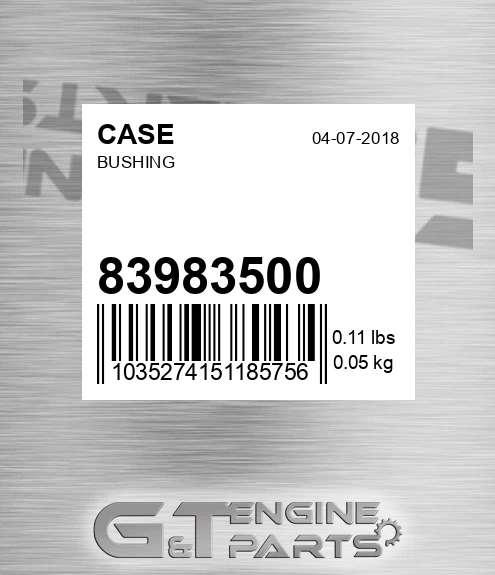 83983500 CASE Bushing