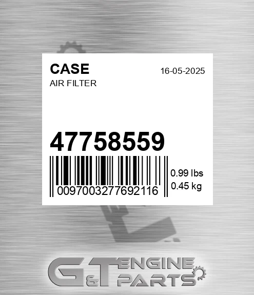 47758559 Air Filter