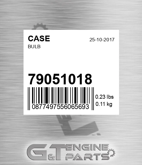 79051018 CASE Bulb