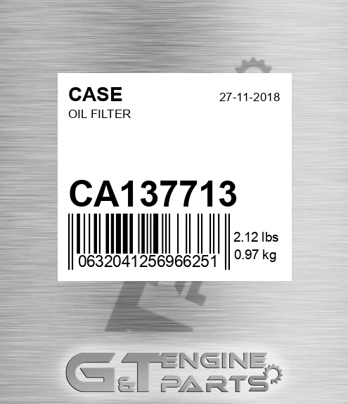 CA137713 Oil Filter