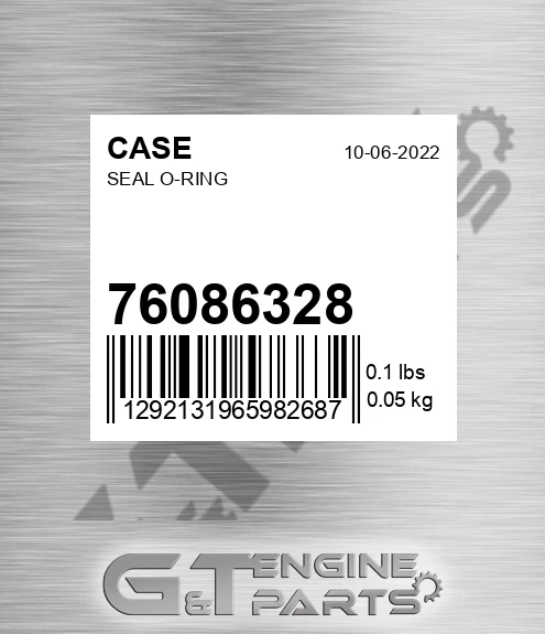 76086328 CASE Seal O-ring