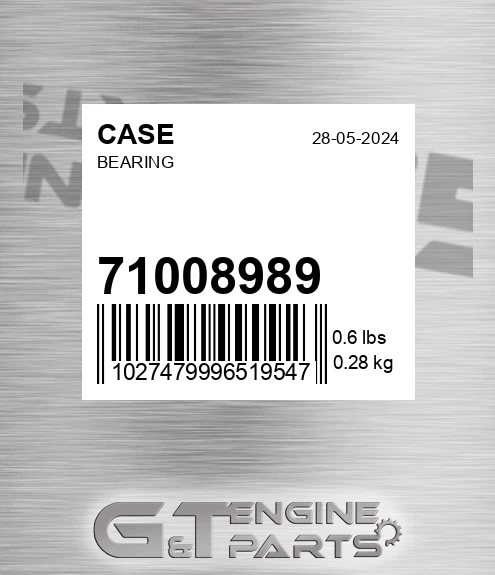 71008989 CASE Bearing