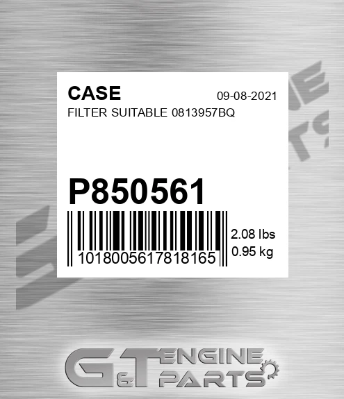 P850561 Filter Suitable 0813957bq