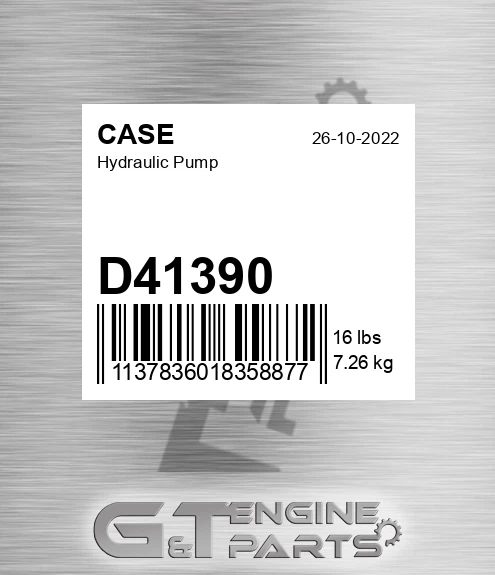 D41390 Hydraulic Pump