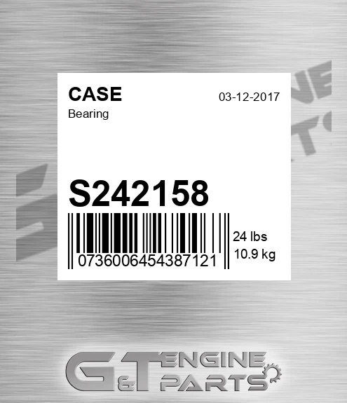 S242158 CASE Bearing