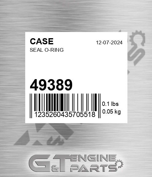 49389 Seal O-ring