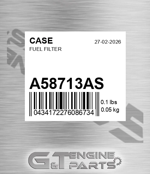 A58713AS Fuel Filter