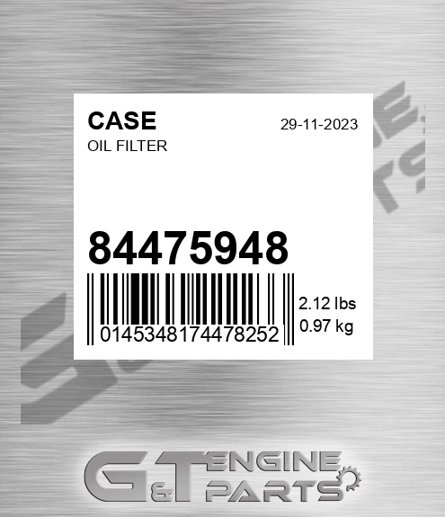 84475948 CASE Oil Filter
