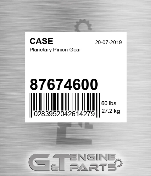 87674600 Planetary Pinion Gear