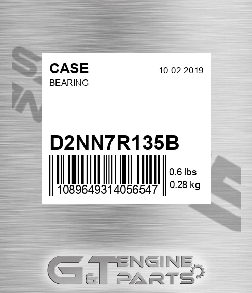 D2NN7R135B Ball Bearing for CASE
