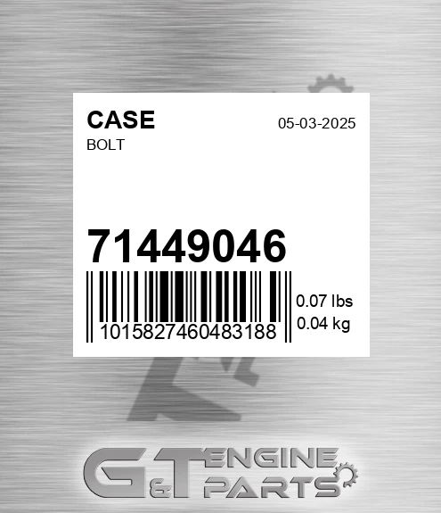 71449046 Bolt