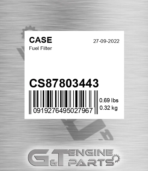 CS87803443 CASE Fuel Filter